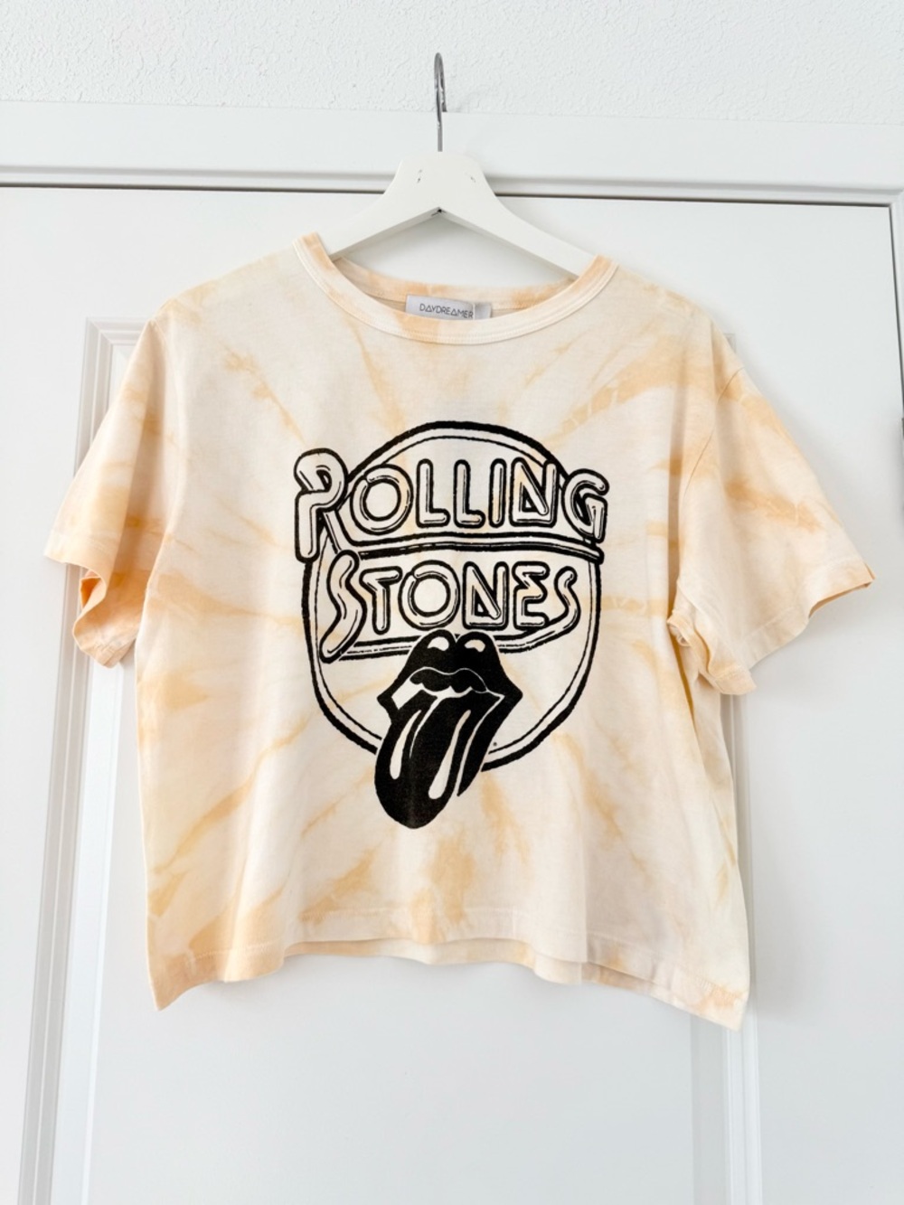MOVING SALE | NWT Women’s Rolling Stones Orange Band Tie Dye T-Shirt, Size L